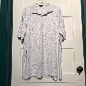 Peter Millar Crown Crafted Blue and White Polo Shirt Highway 1 California